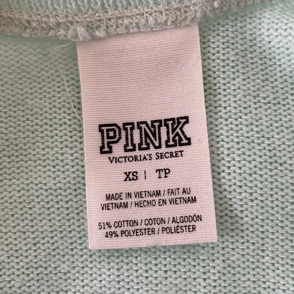 PINK Victoria’s Secret Low Back Pullover Sweater Mint Green - Picture 7 of 7